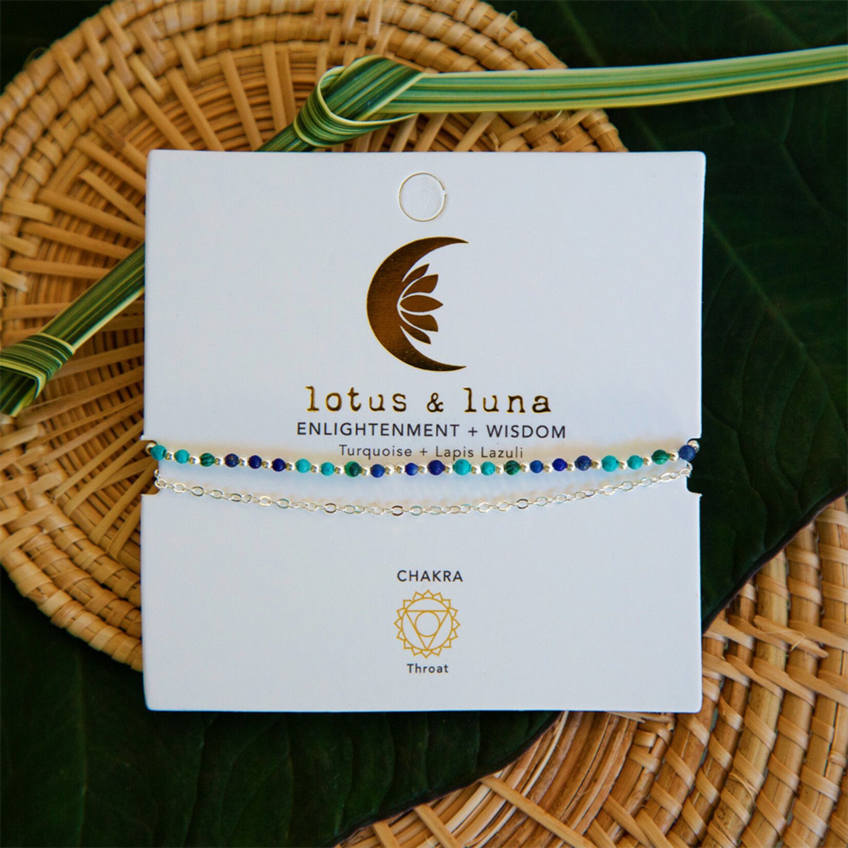 Lotus and Luna 2mm Layered Healing Bracelet