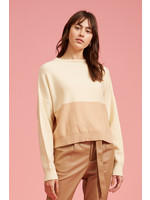 Frances Colorblock Sweater Yellow/Beige
