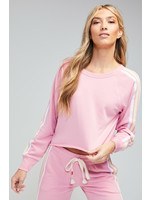 Homestead Stripes Pullover Pink
