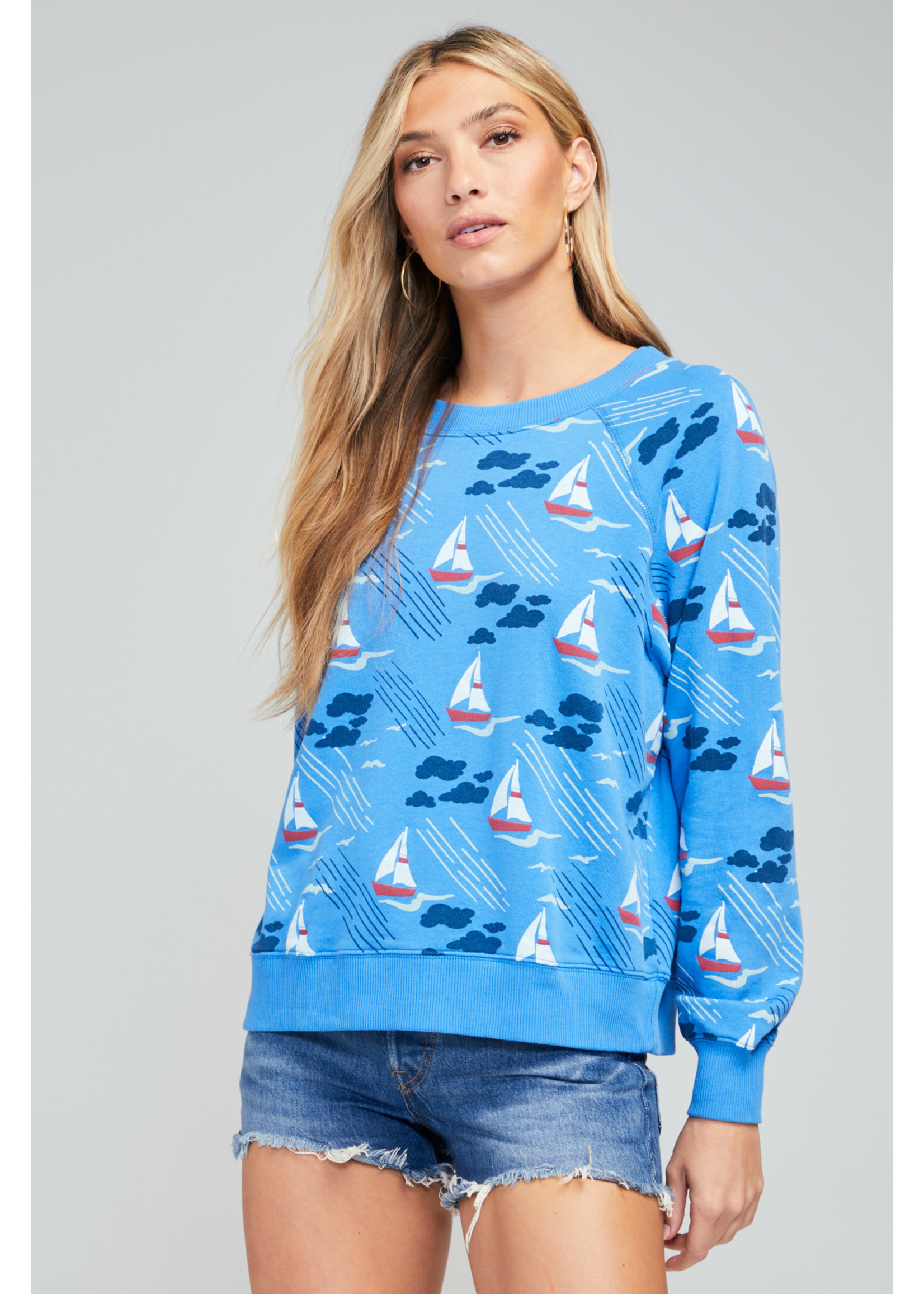 Cast Away Sommers Crew Pullover Blue