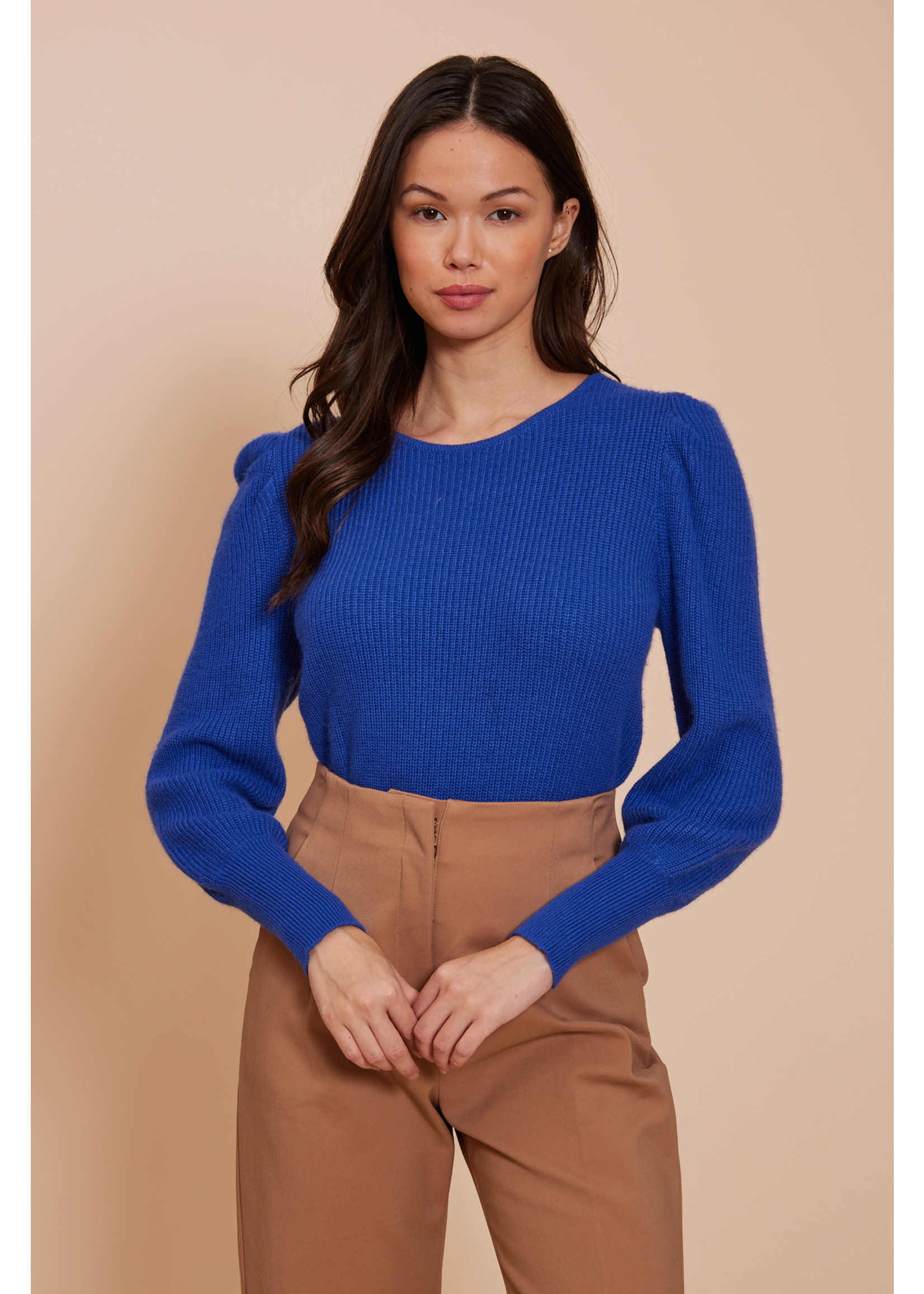 Kyla Tie Sweater Blue