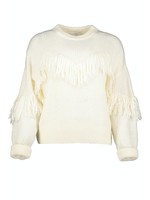 Glam Slam Fringe Sweater Ivory