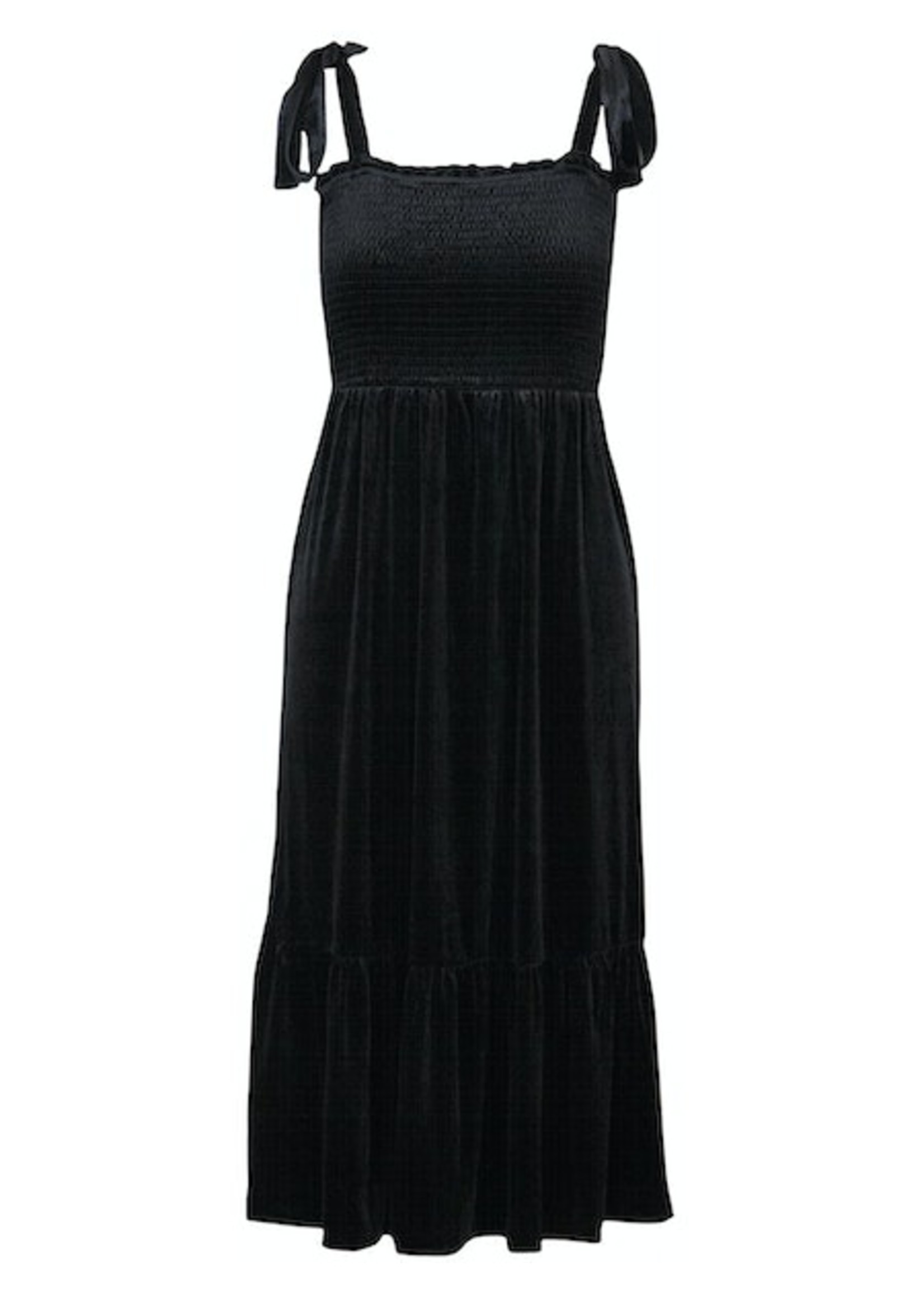 Clare Velvet Maxi Dress Black
