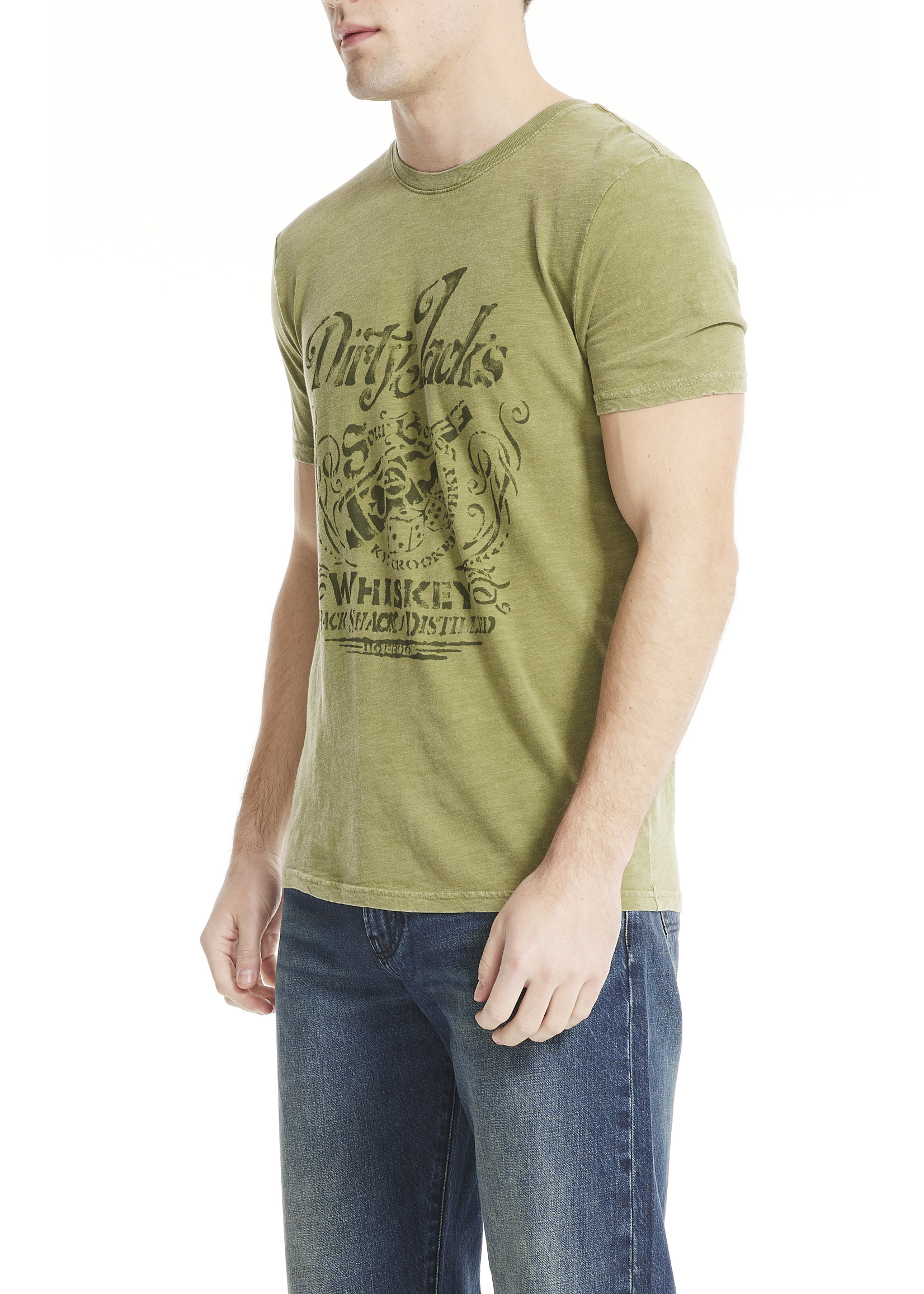 Dirty Luke's Whiskey Graphic Tee Green