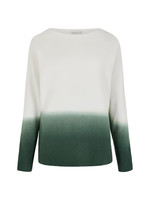 Ombre Knitted Batwing Jumper Sage