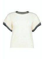 Paige Layered Sleeve Sweater White