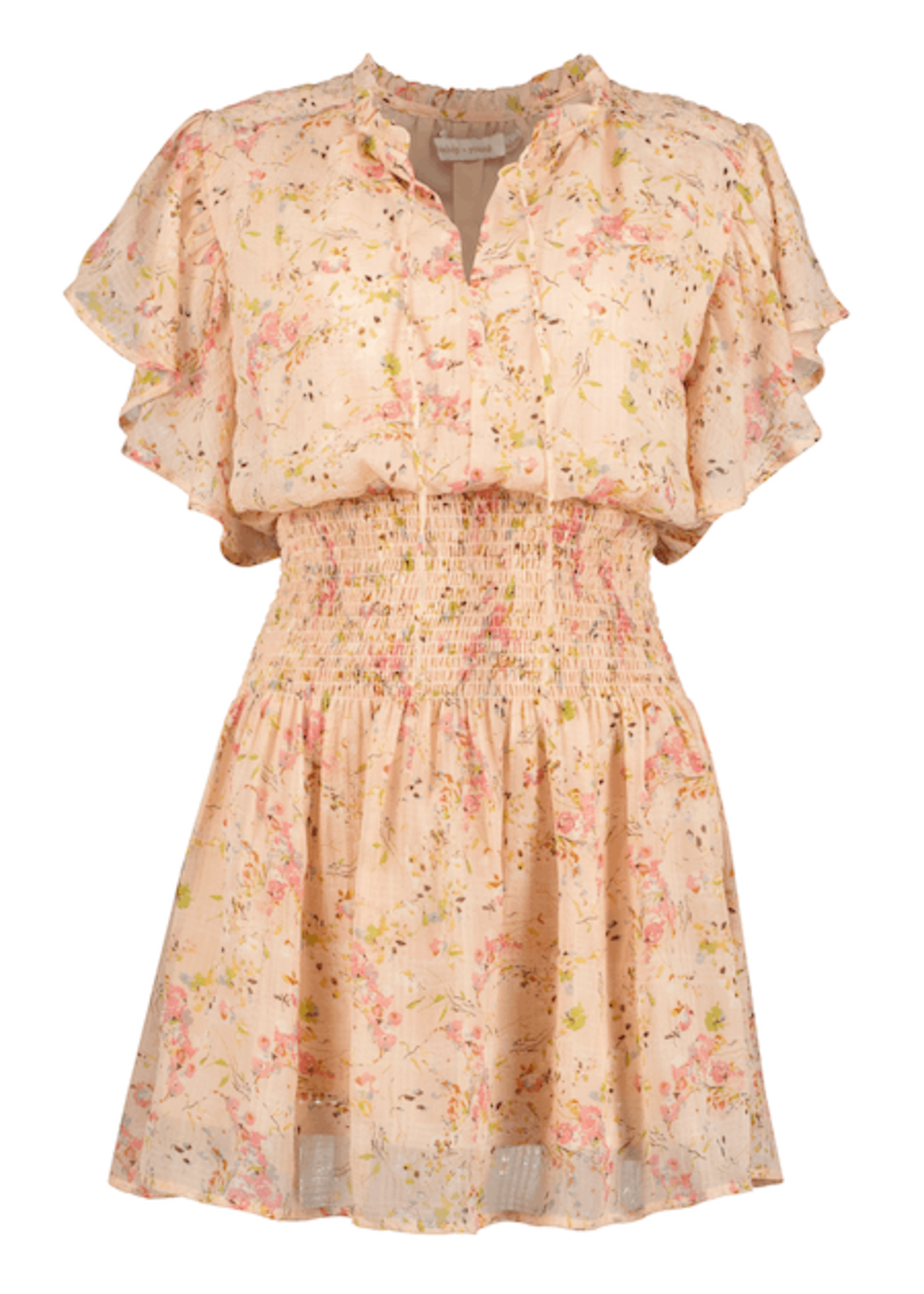 Lana Flutter Sleeve Mini Dress
