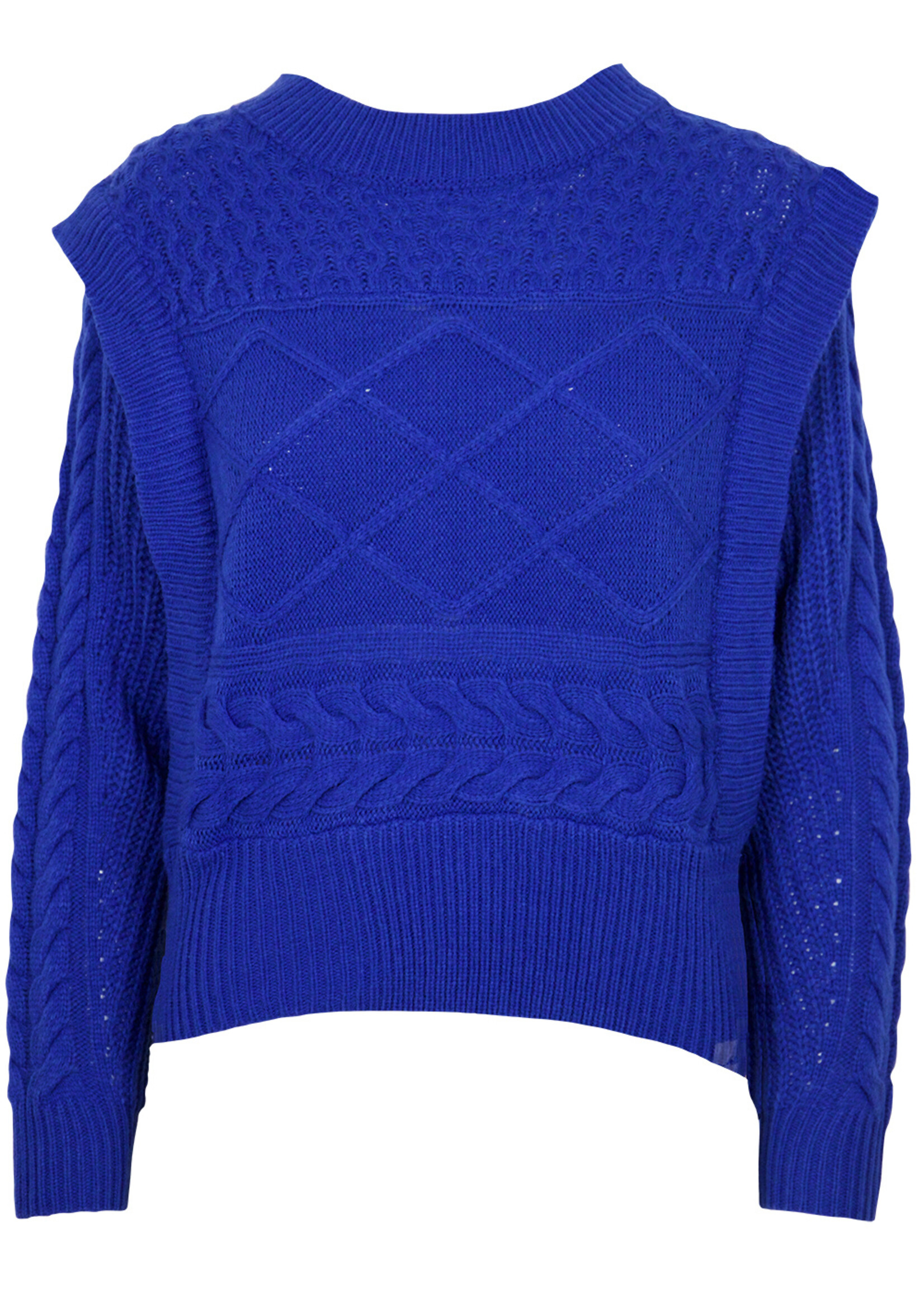 Edwina Cable Knit Sweater Blue