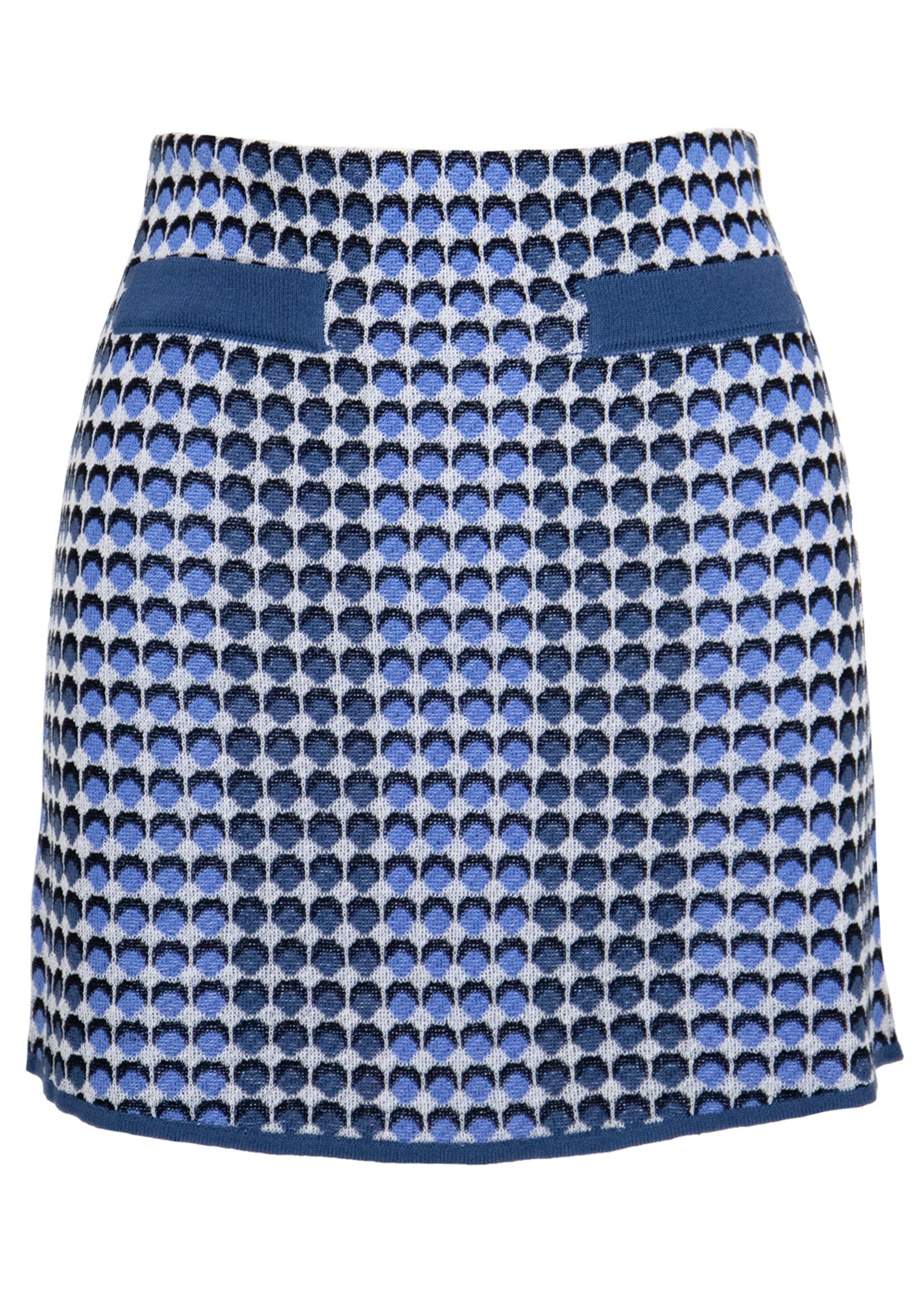 Minnie Knit Mini Skirt Blue Multi