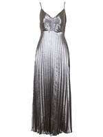Rose Pleated Dress Pewter