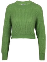 Margo Glitter Sweater Green