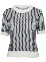 Zia Knit Top Black/White