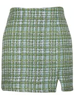 Dionne Mini Skirt Tweed Green