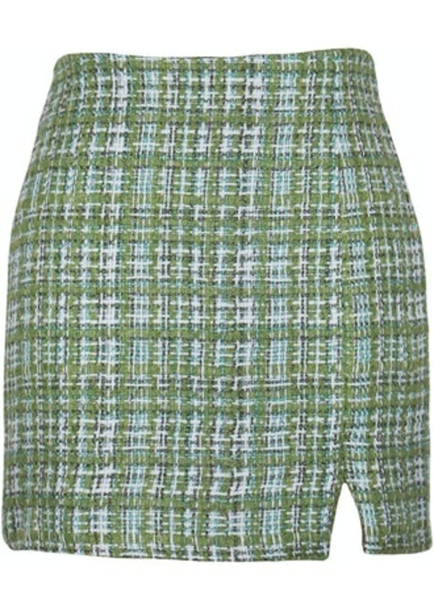 Dionne Mini Skirt Tweed Green