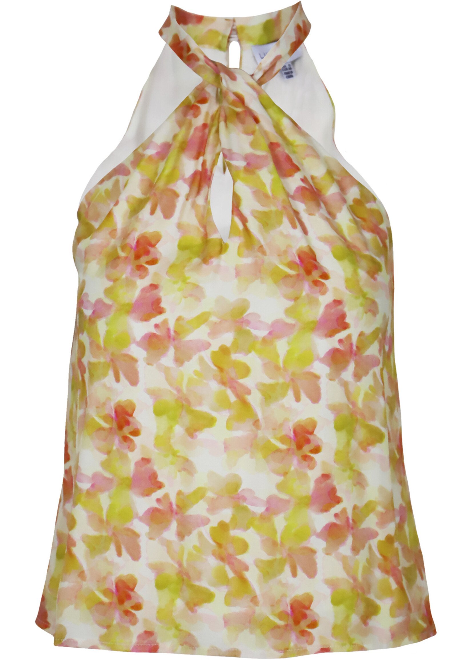 Thora Tie Top Yellow Floral