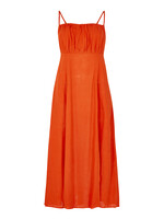Cami Linen Dress w/ Side Slit Orange