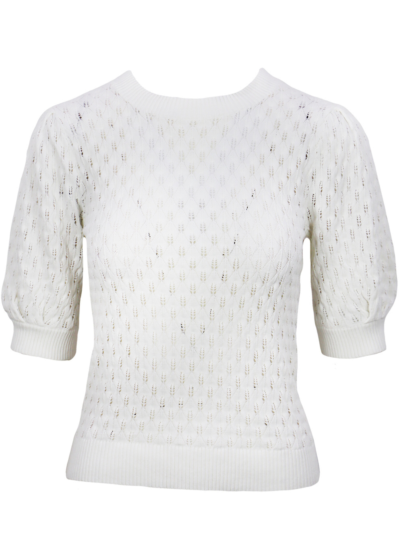 Tyla Knit Top White