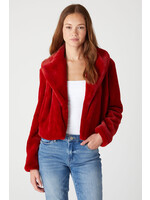 Hot to Trot Fur Jacket Red