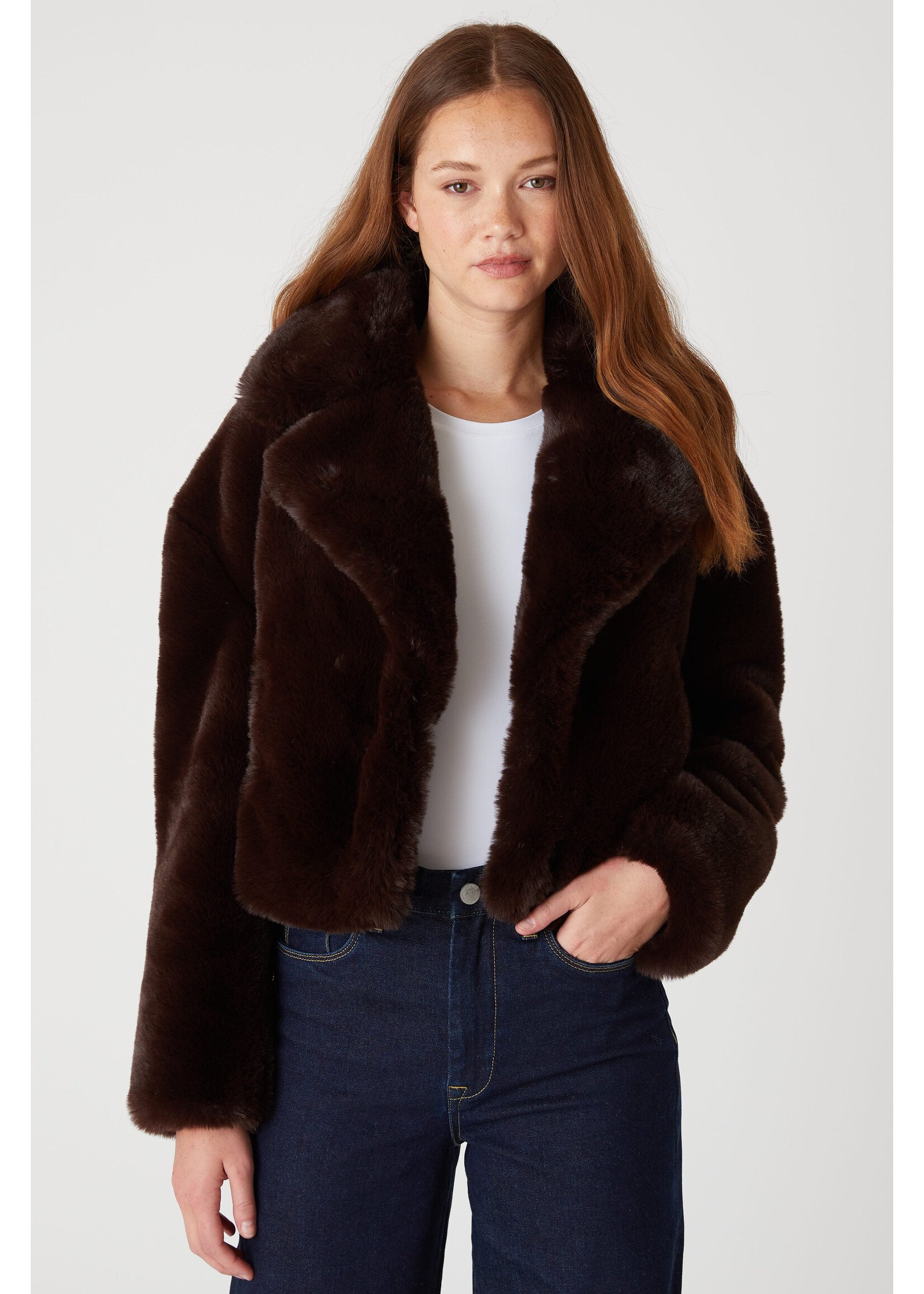 Americano Fur Jacket Brown