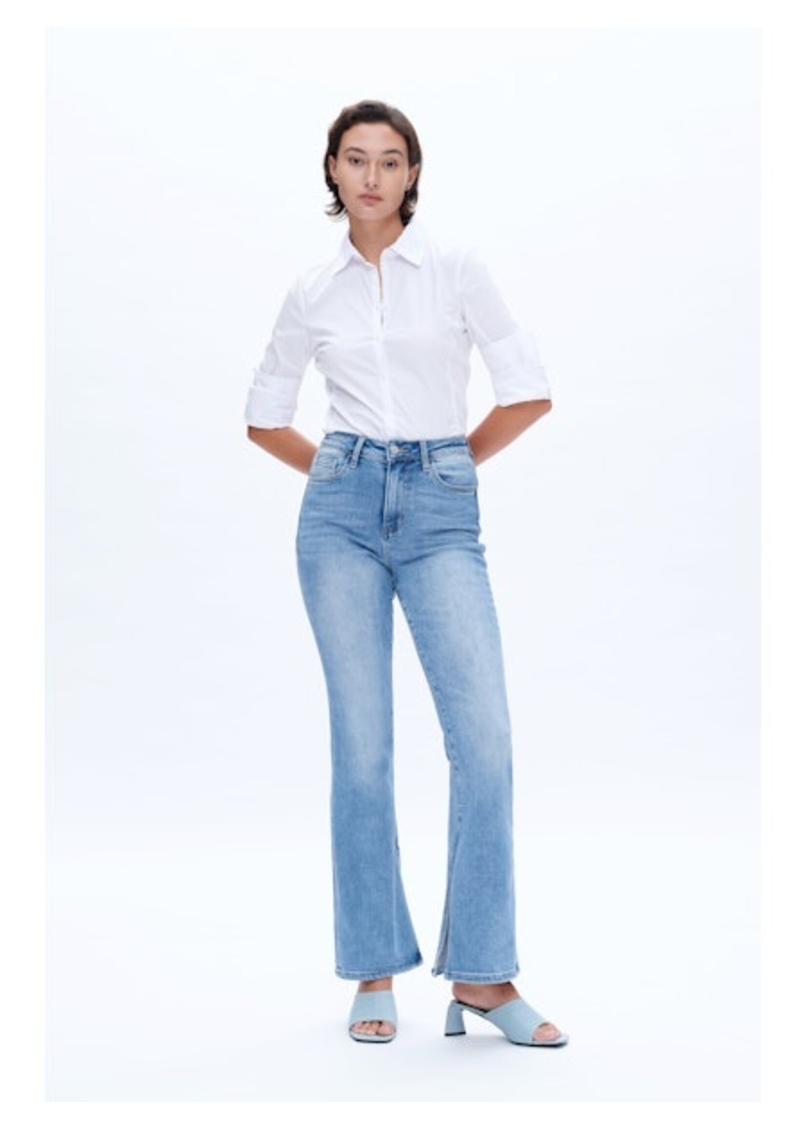 Aurora HR Flare Jean w/ Inside Slit