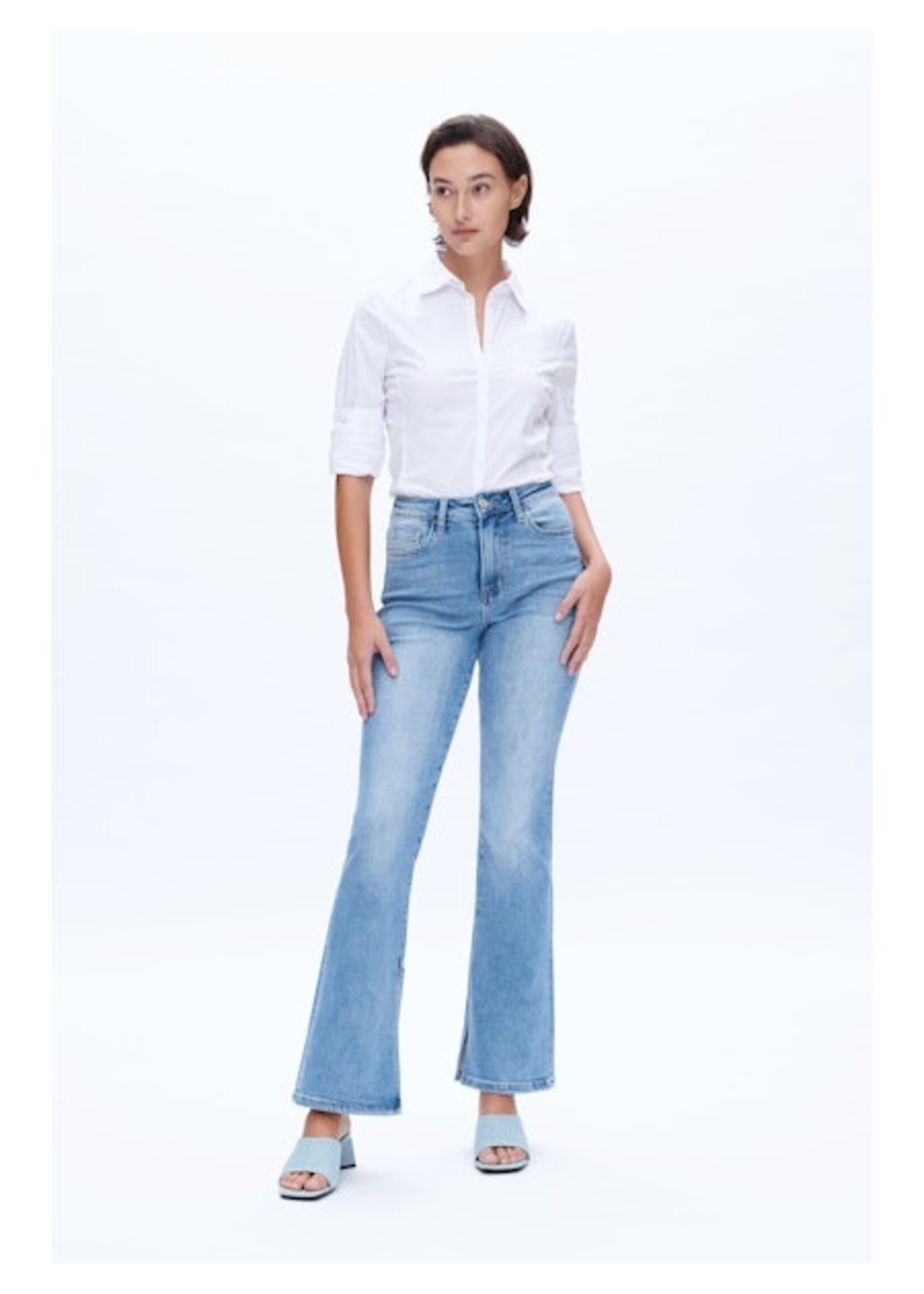 Aurora HR Flare Jean w/ Inside Slit