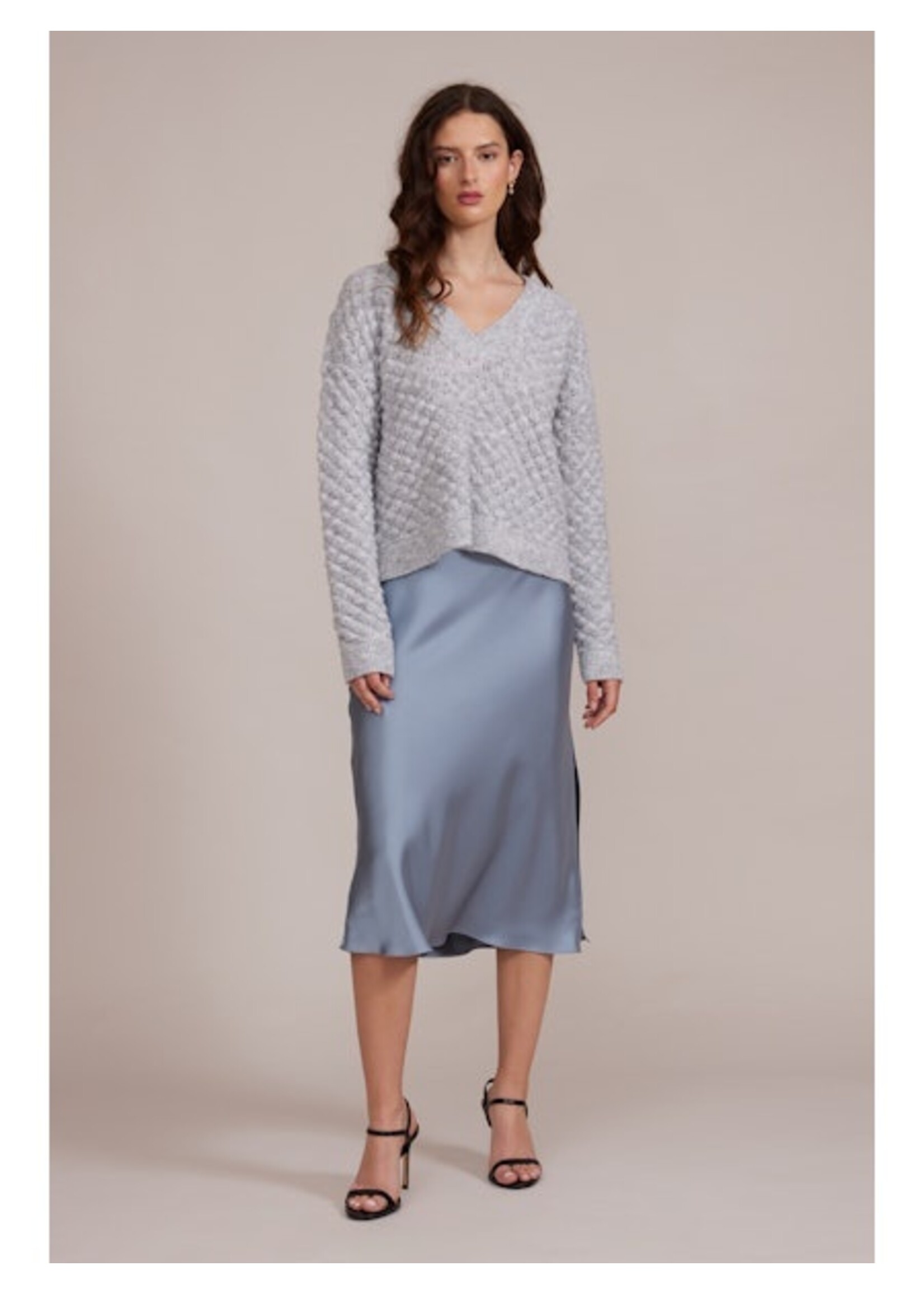 Finley Textured Sweater Grey