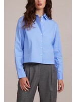 Enzo Button Up Blouse Blue Stripe