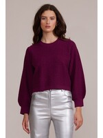 Percy Textured Sweater Wine