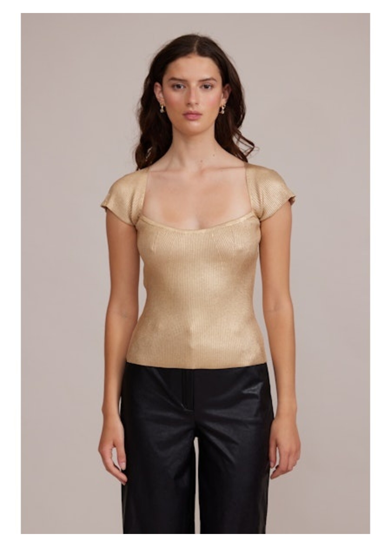 Ryan Knit Top Gold