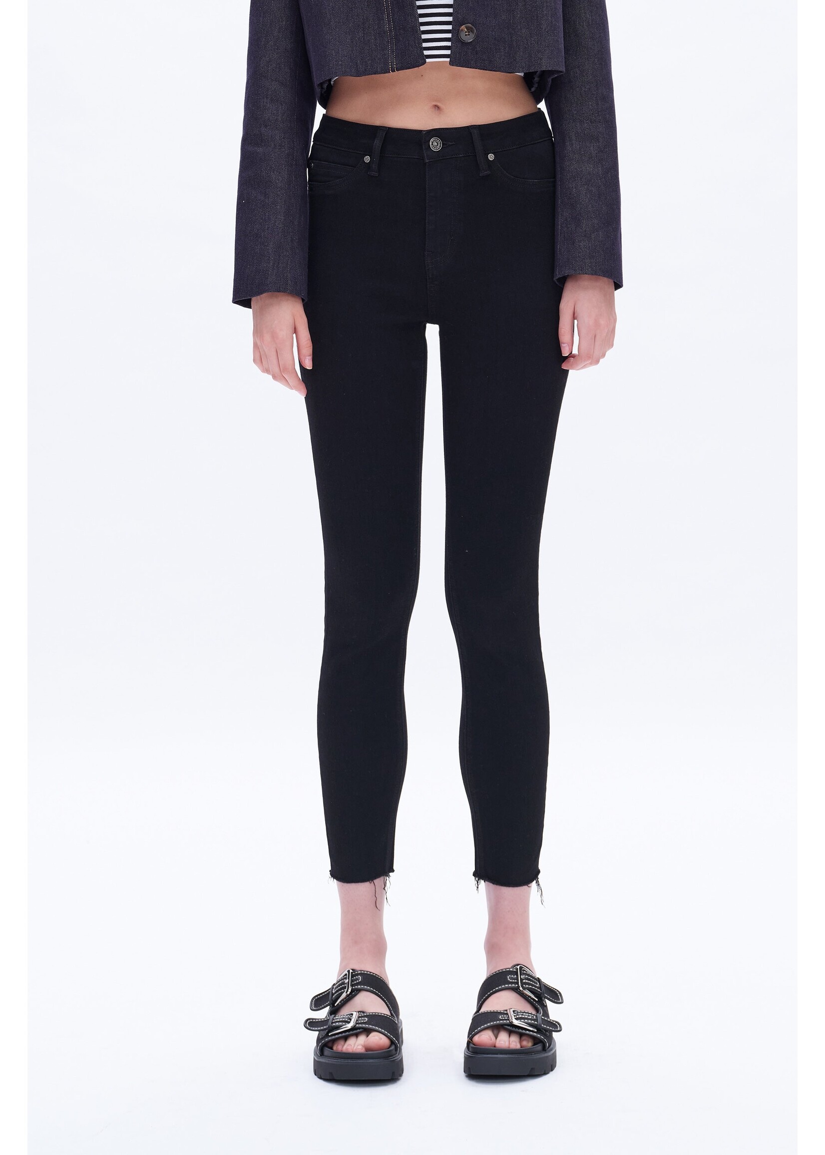 Heather HR Skinny Denim Black