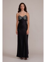 Marnie Bow Detail Maxi Dress Black