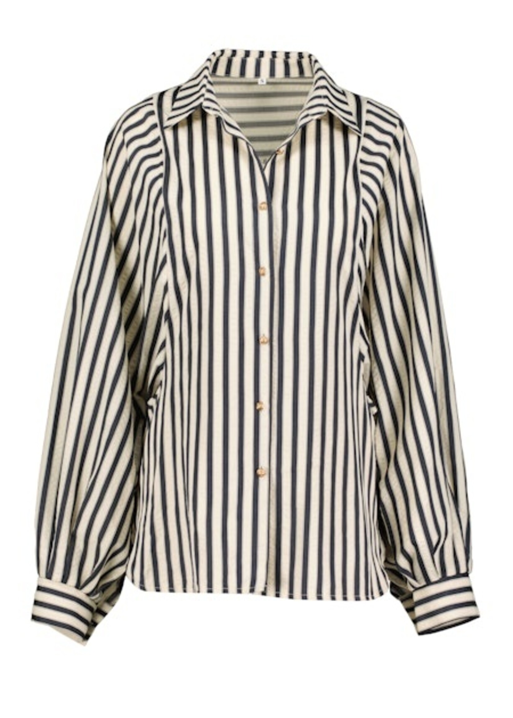 Aly Dolman Sleeve Striped Top Navy