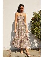 Lucky Charm Halter DressPink/Green Floral