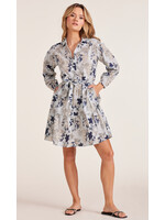 Balloon Sleeve Collared Tiered Dress Casablanca
