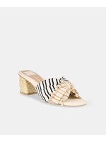 Izra Fabric/Raffia Sandal Natural Stripe