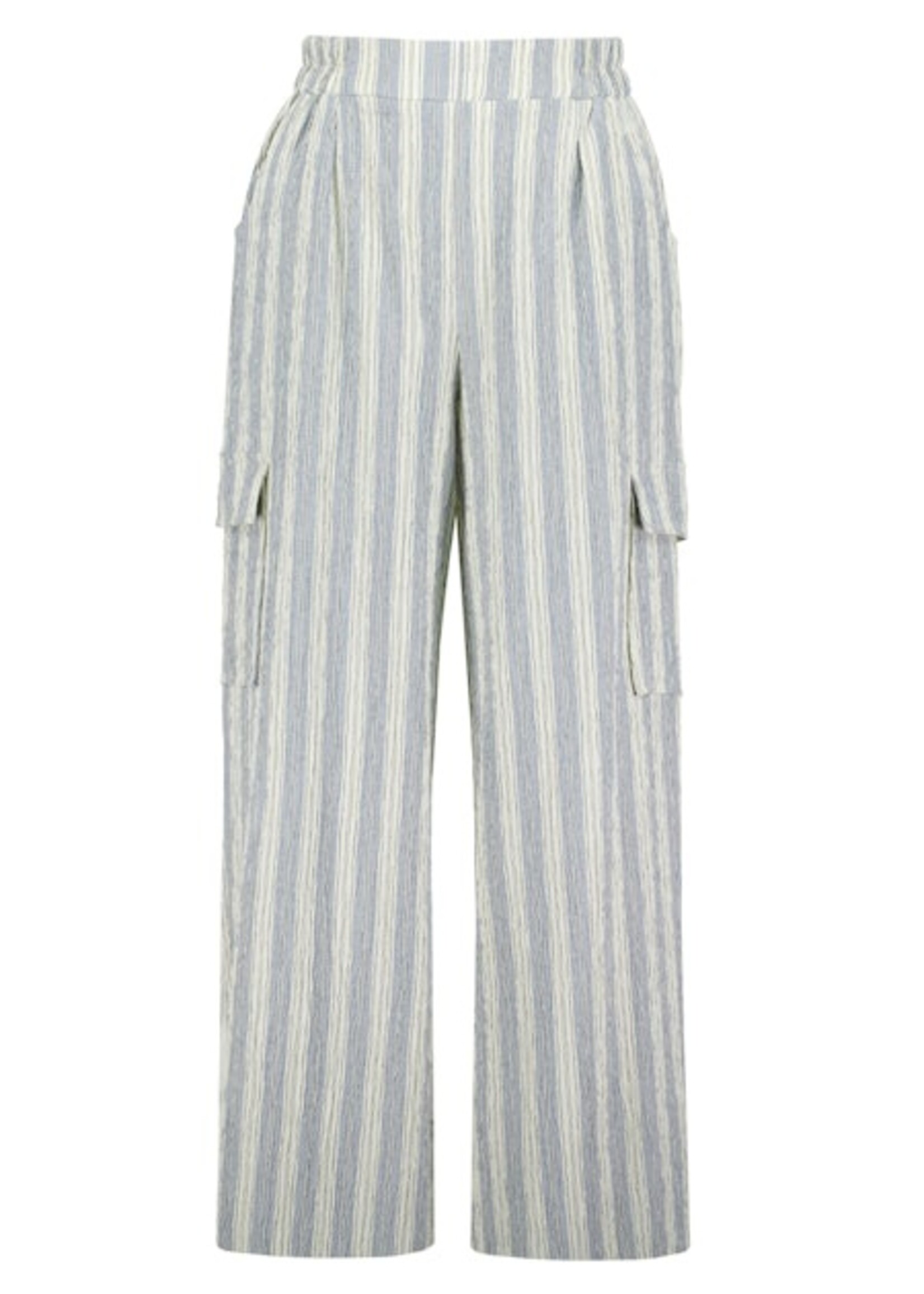 Coastal Stripe Cargo Pant Blue