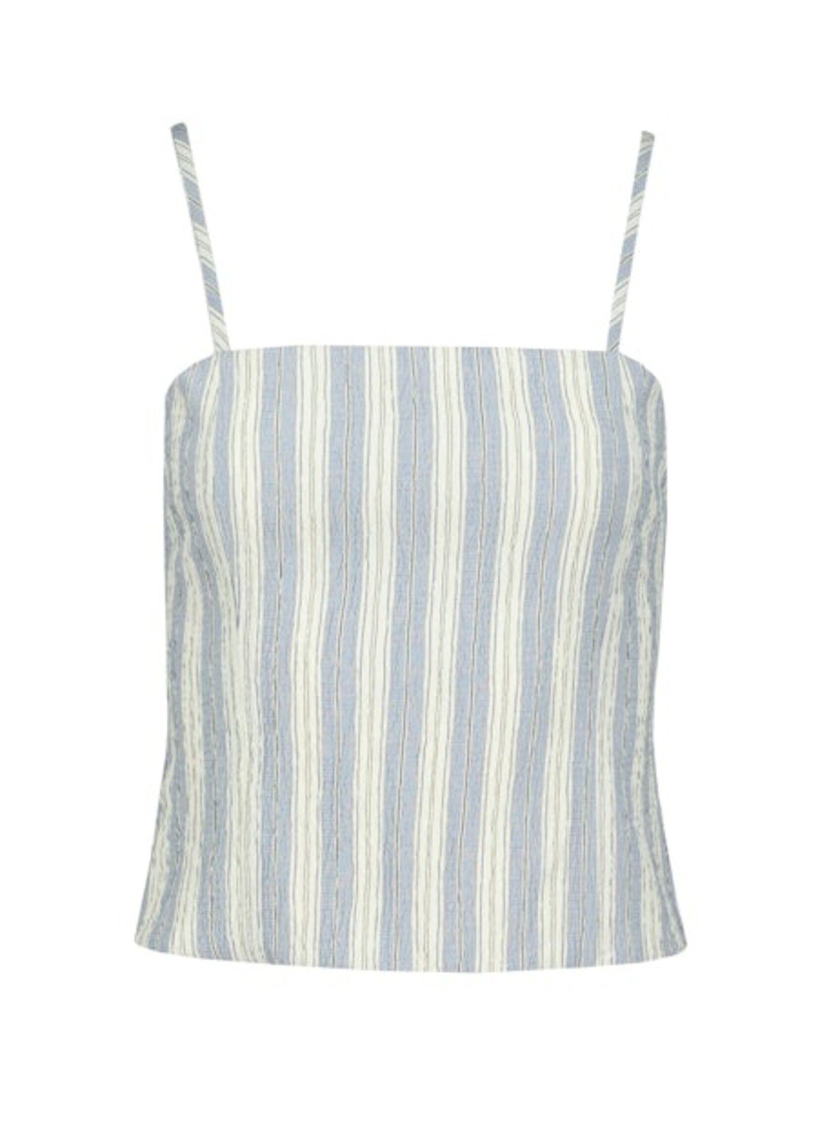 Coastal Crop Top Blue Stripe