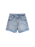 Midge Mid Rise Denim Shorts Light Blue
