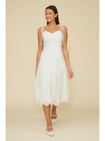 Marseline Eyelet Midi Dress White