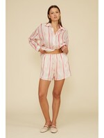 Lou Relaxed Short Pink Stripe
