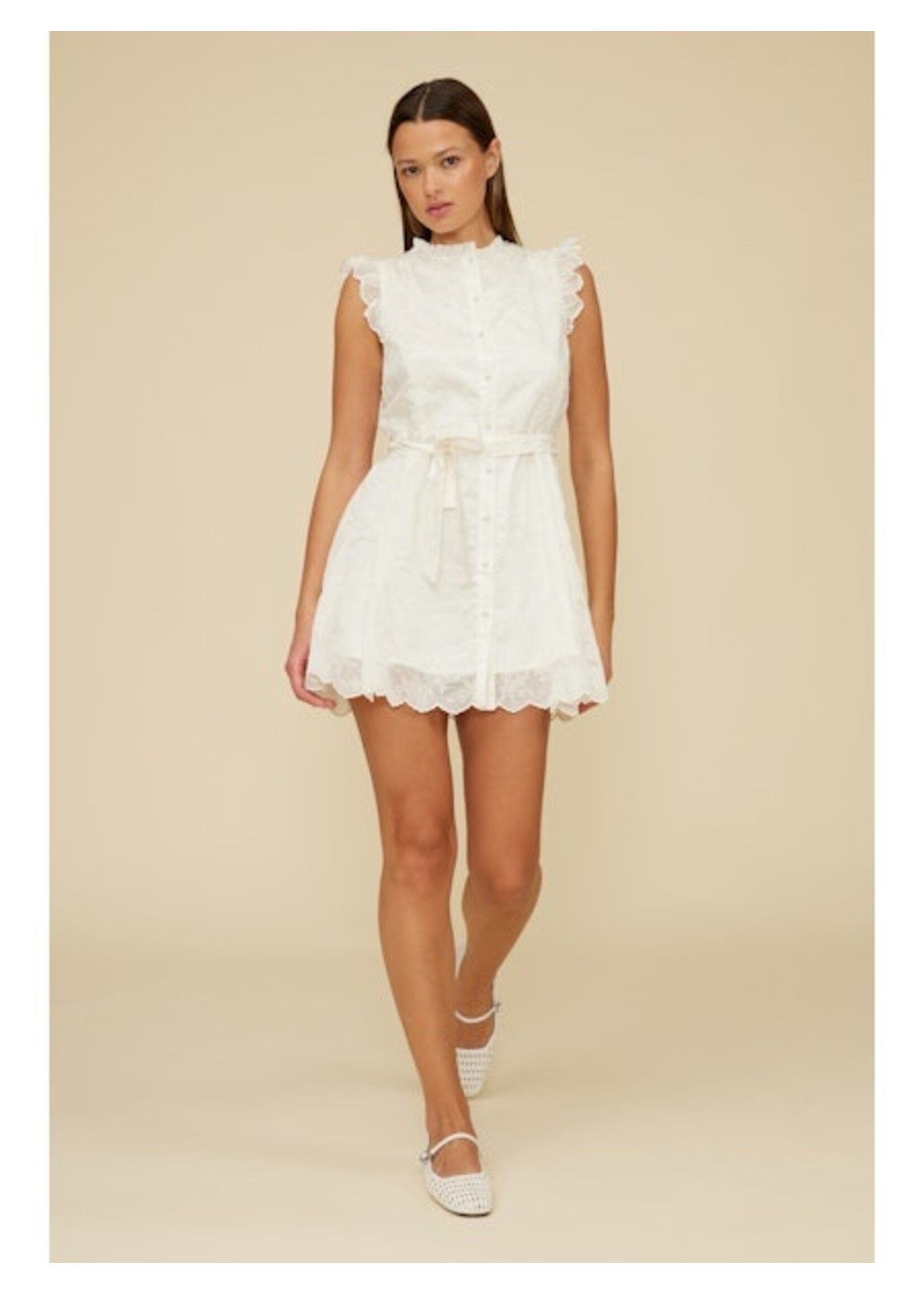 Sharla Mini Lace Dress Ivory