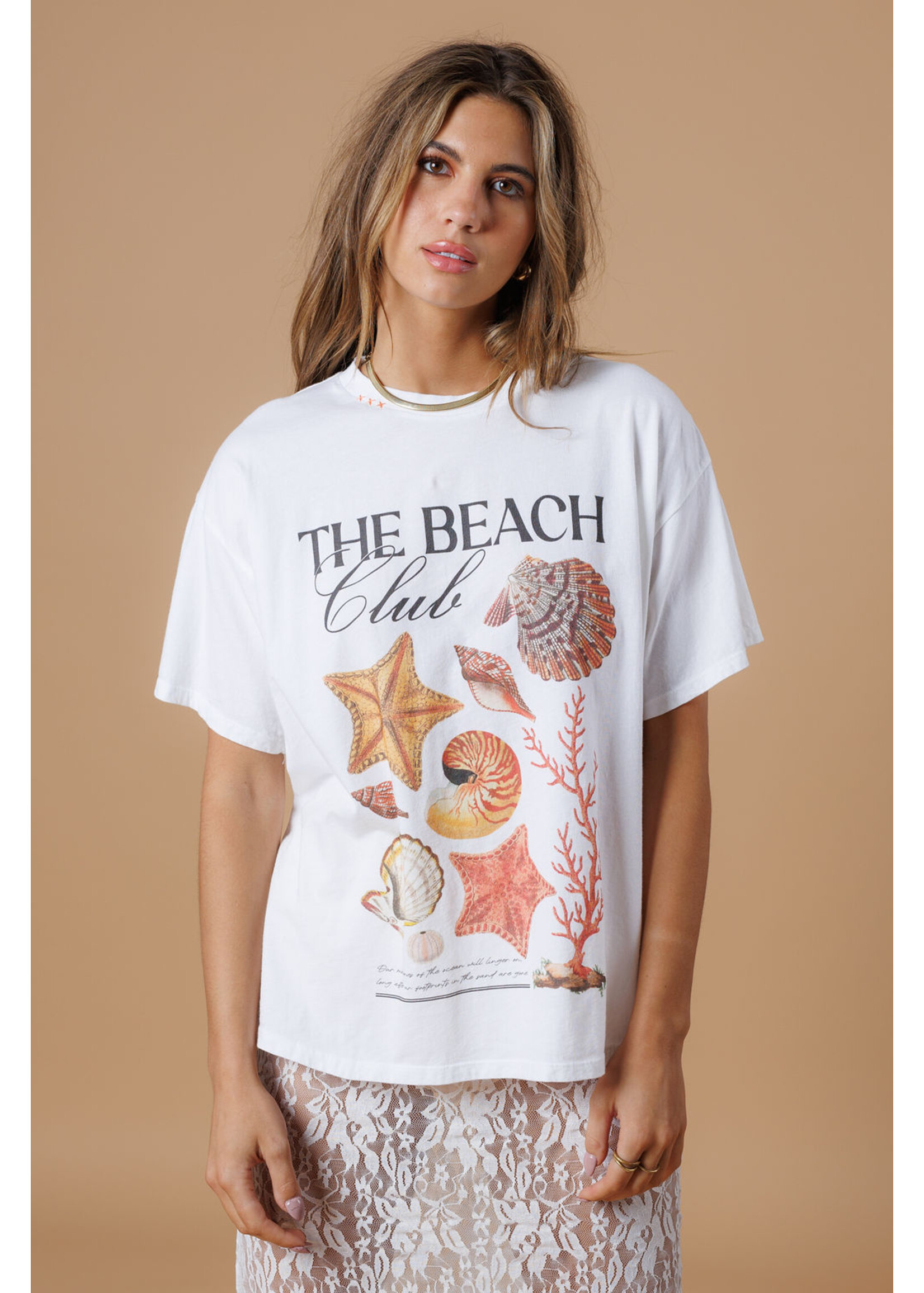 All Us Beach Club Big Boy Tee White