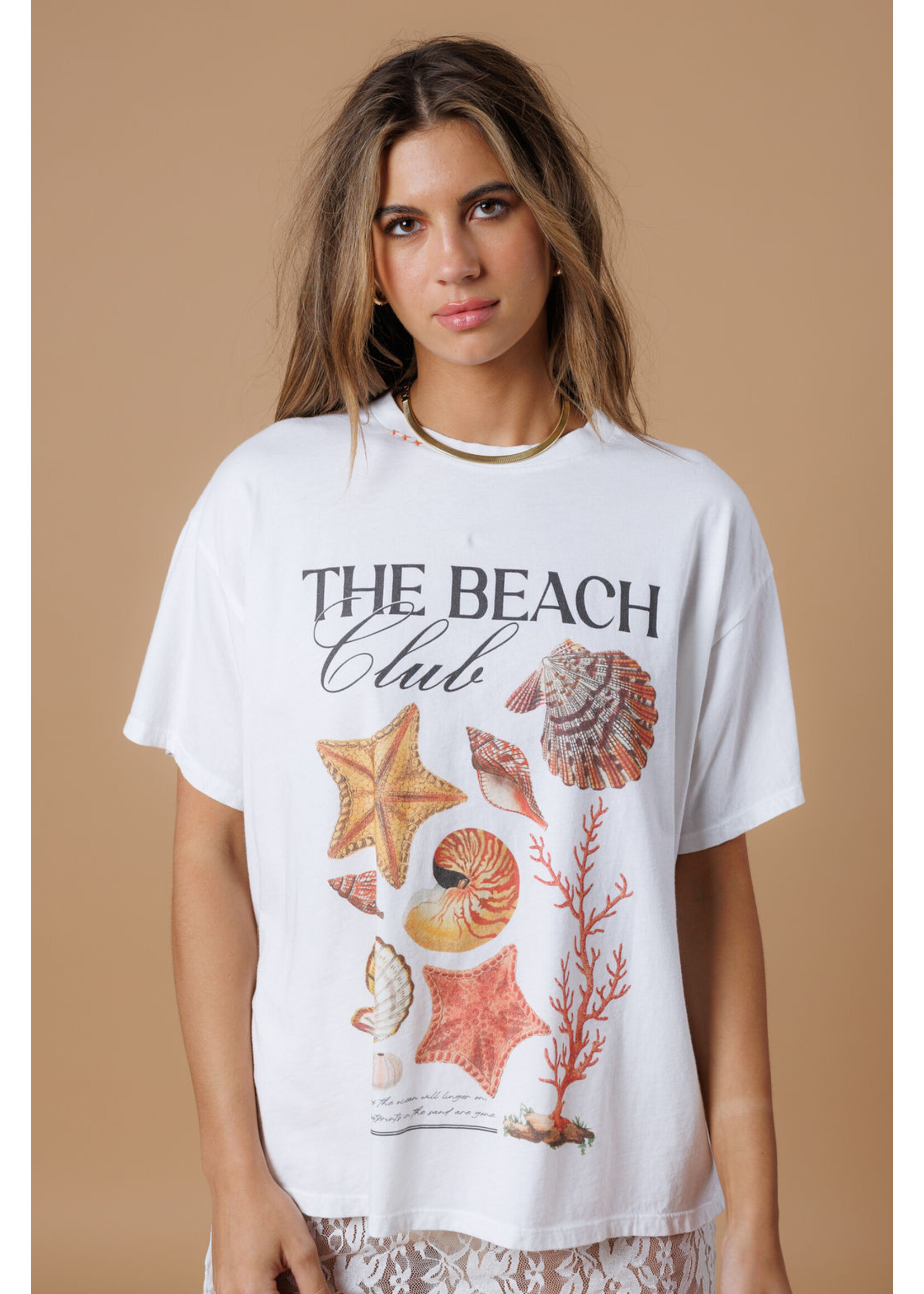 All Us Beach Club Big Boy Tee White