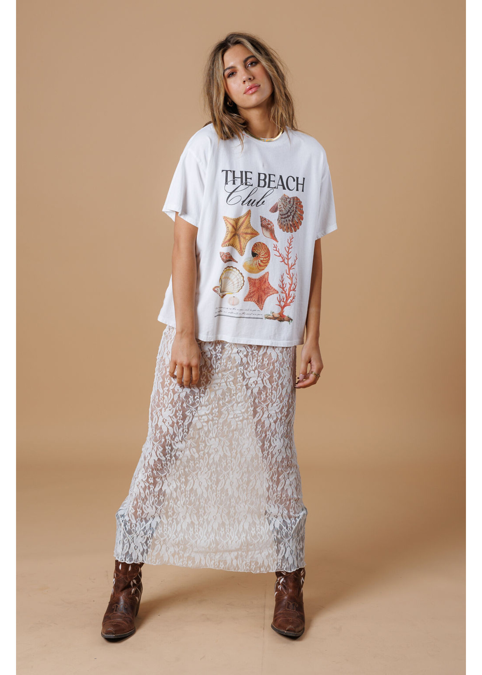 All Us Beach Club Big Boy Tee White