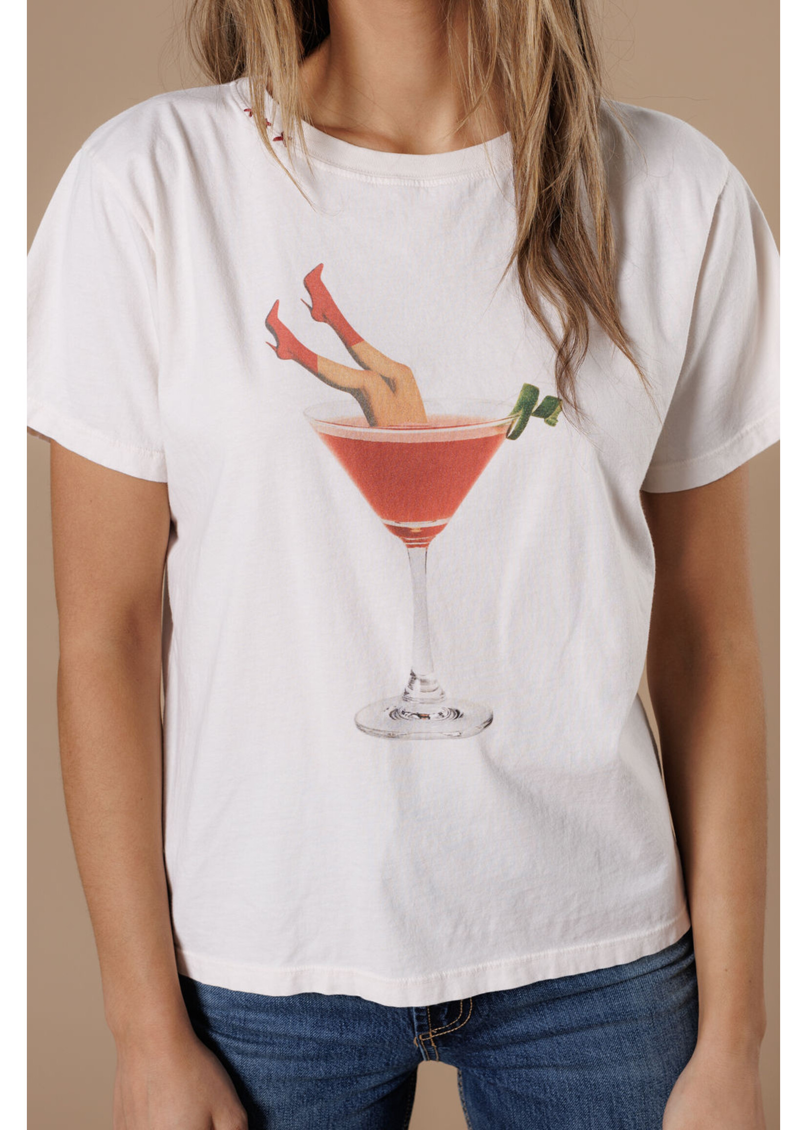 All Us Martini Legs Boy Tee Cream