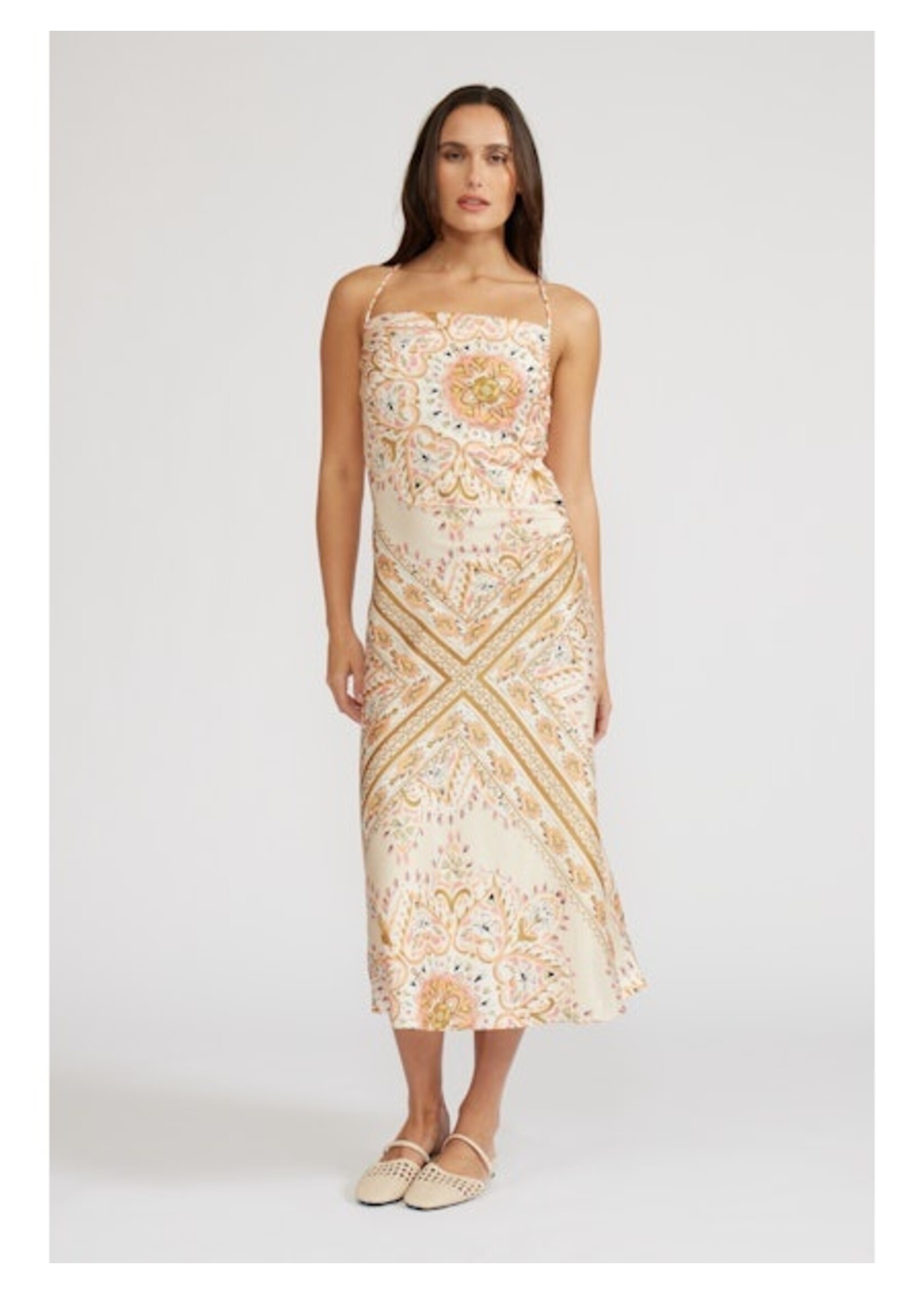 Eden Cowl Neck Maxi Dress Multi