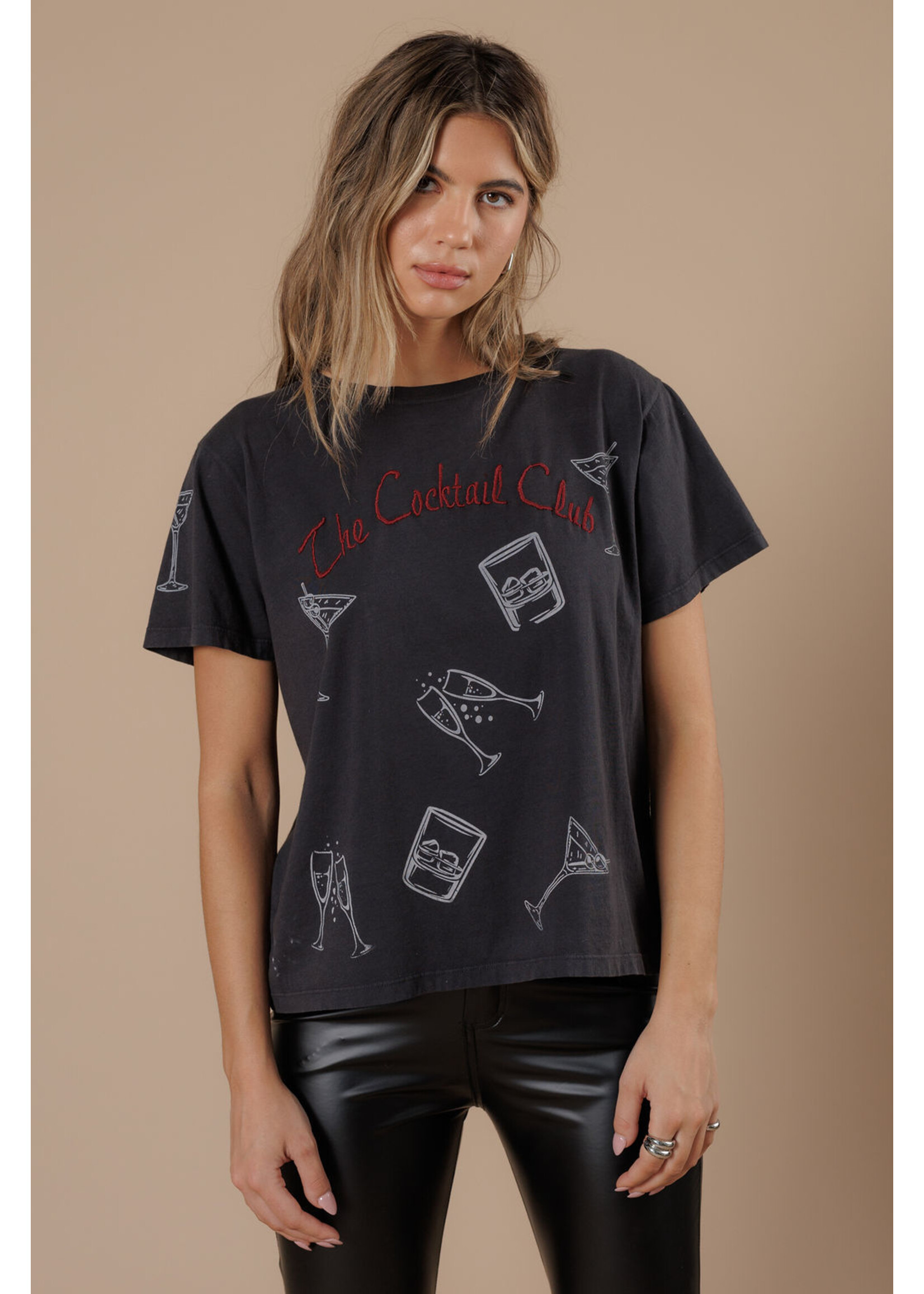 All Us Cocktail Club Boy Tee Black