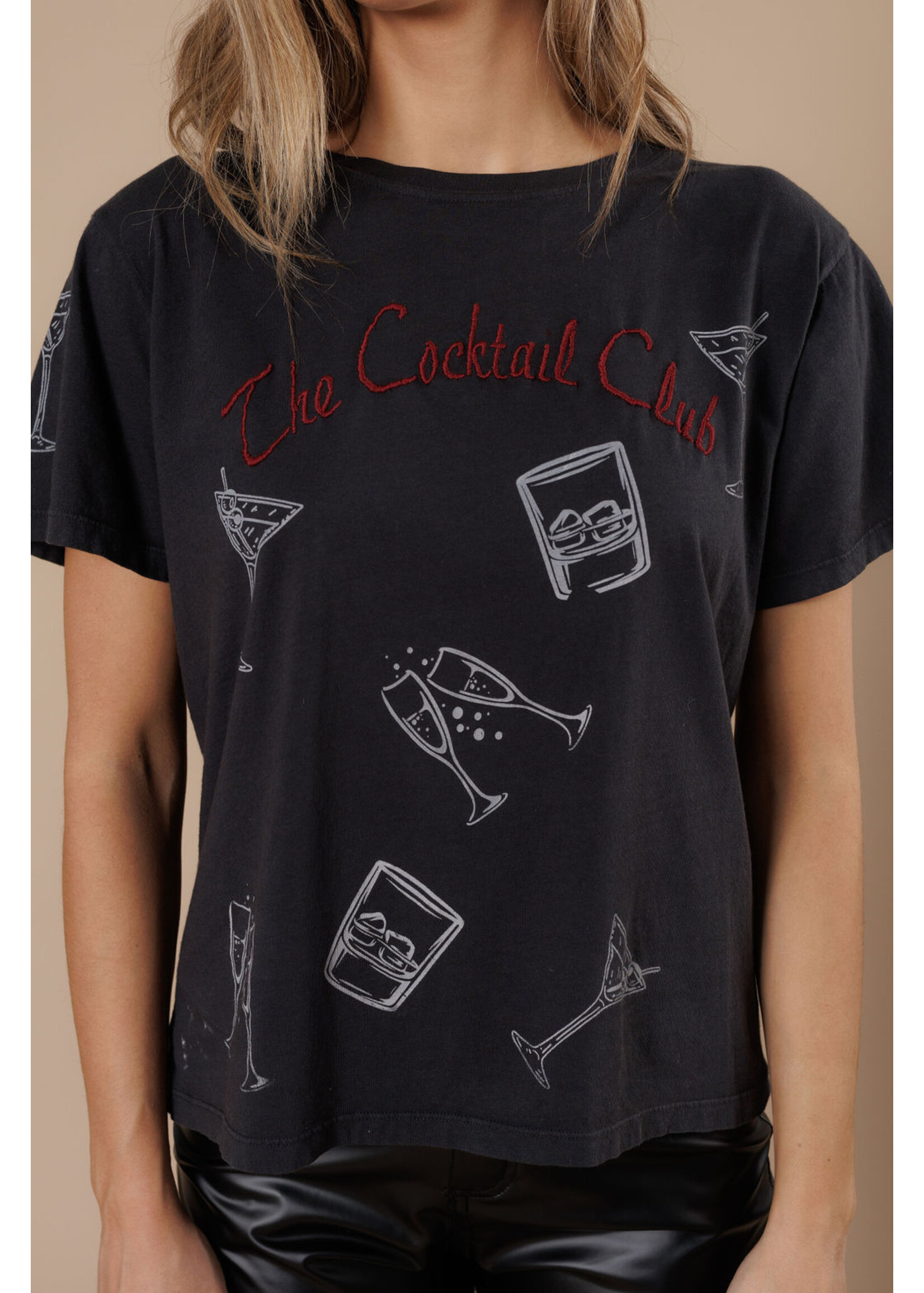 All Us Cocktail Club Boy Tee Black