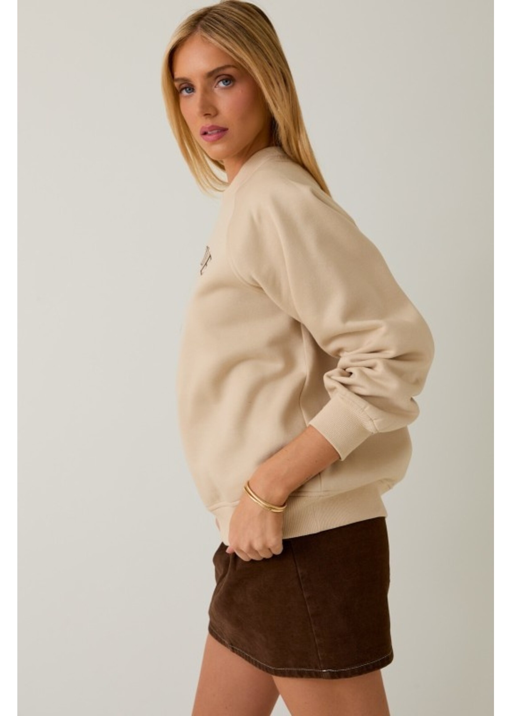 Tini Time Sweatshirt Taupe