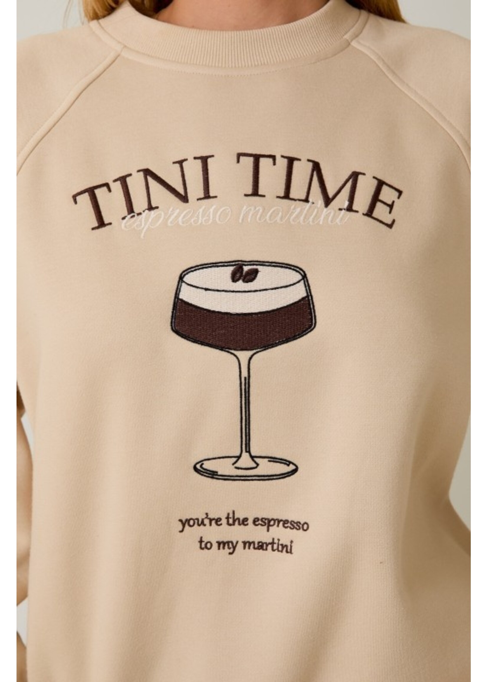 Tini Time Sweatshirt Taupe